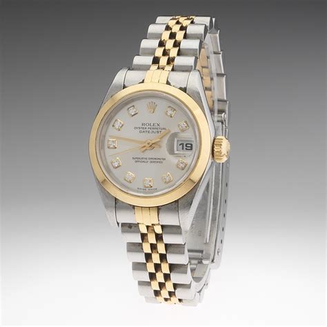 ladies rolex oyster perpetual datejust 18k|rolex datejust 18kt gold watch.